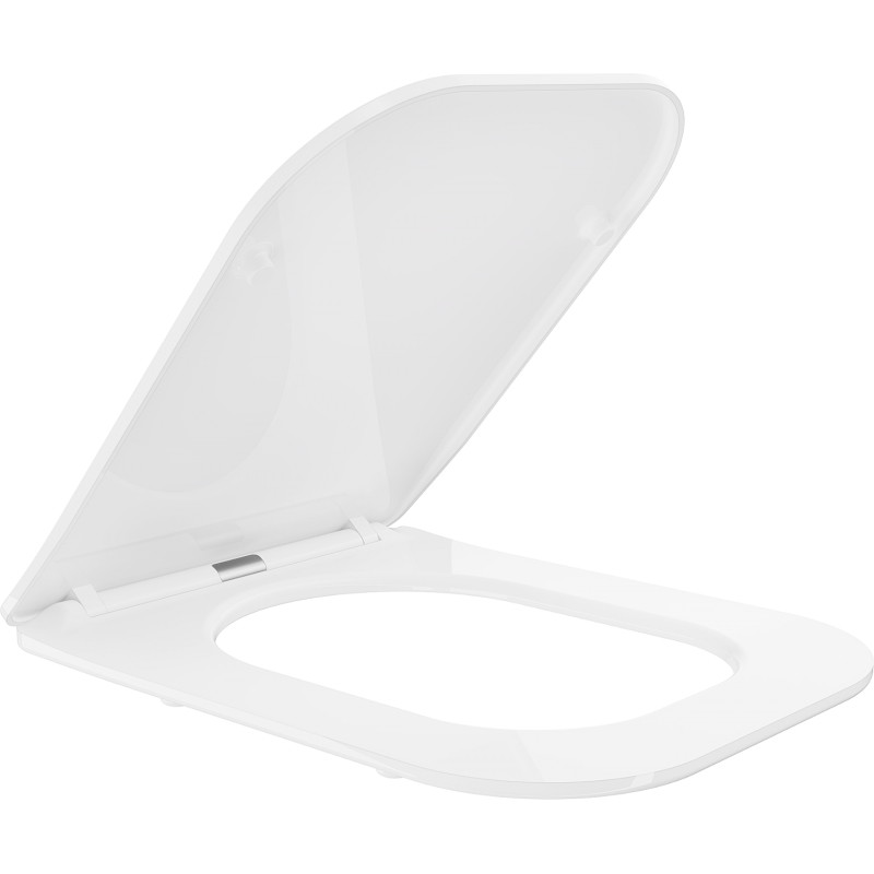 Mexen tapa de cierre suave slim, duroplast, blanco brillo - 39060100