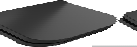 Mexen Teo langzaam dalende slanke zitting, duroplast, mat zwart - 39060185