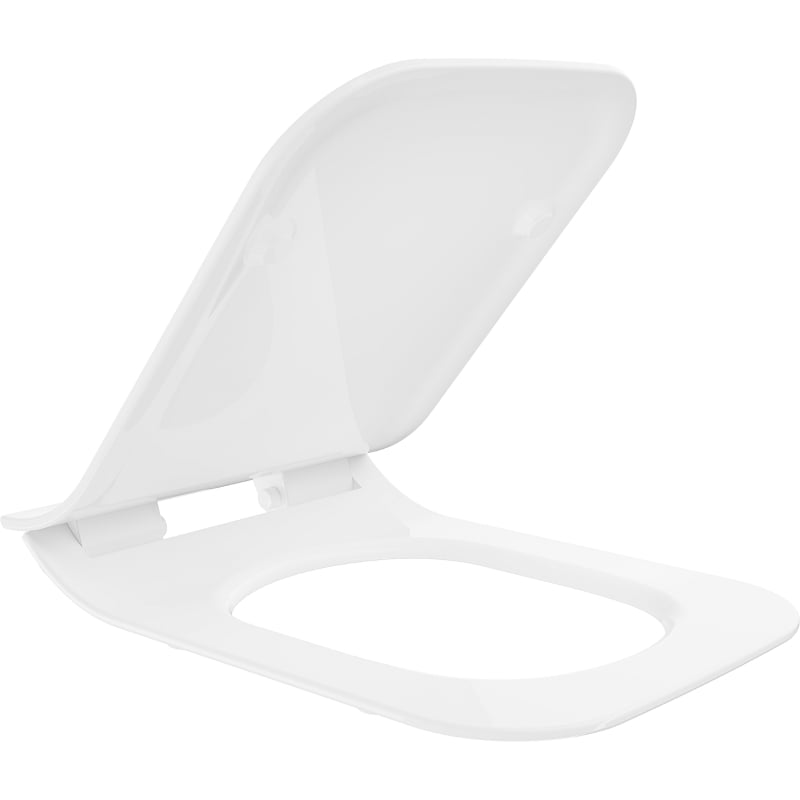 Mexen tapa de caída lenta slim, duroplast, blanco brillo - 39080100