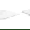 Mexen slanke, zacht sluitende slim zitting, duroplast, witte glans - 39090100