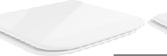 Mexen slanke, zacht sluitende slim zitting, duroplast, witte glans - 39090100