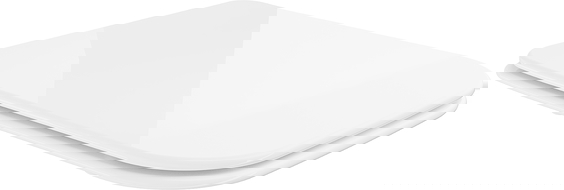 Mexen tavoletta slim a chiusura rallentata, duroplast, bianco lucido - 39090100