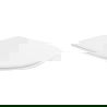 Mexen sedile a chiusura rallentata slim, duroplast, bianco lucido - 39040100