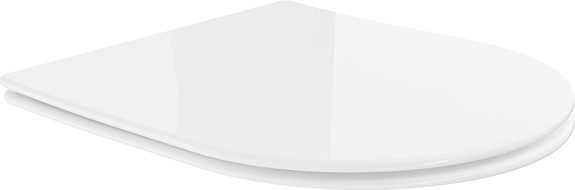 Mexen asiento de inodoro de caída lenta slim, duroplast, blanco brillo - 39040100