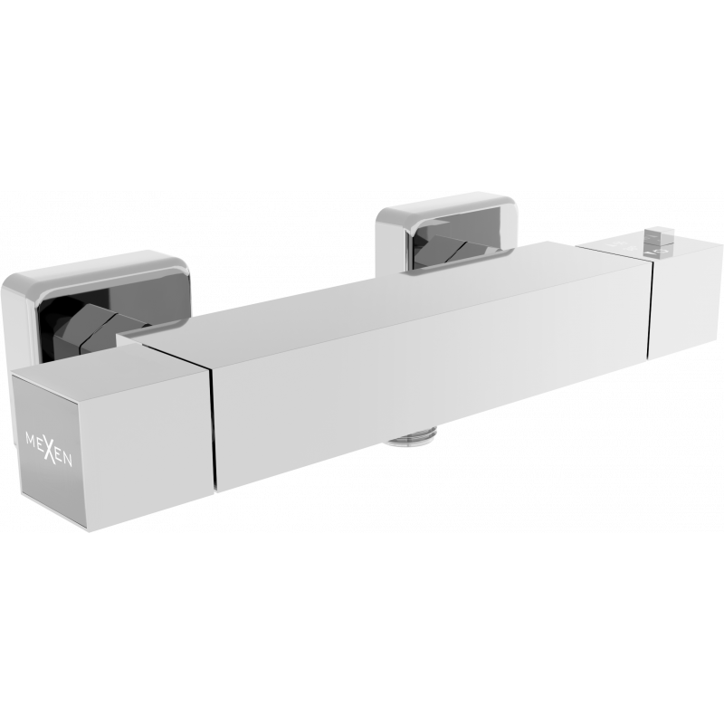 Mexen Cube Thermostat-Duscharmatur, Chrom - 77200-00