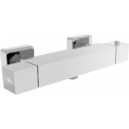 Mexen Cube robinet de douche thermostatique, chrome - 77200-00
