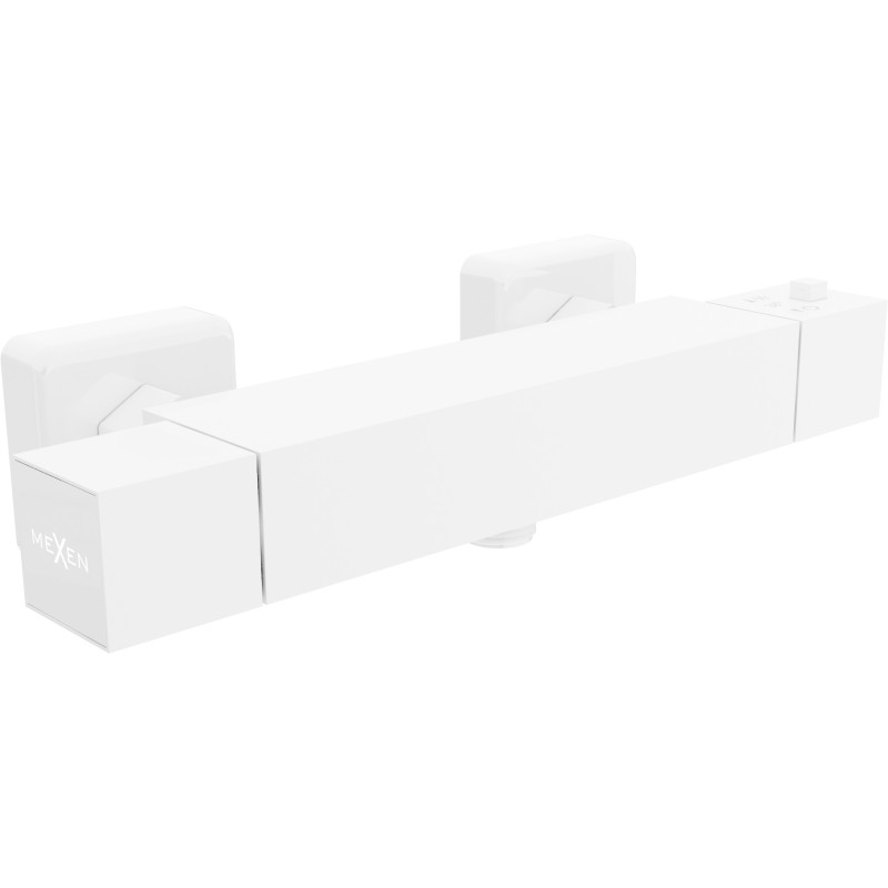 Mexen Cube termostaatiline dušisegisti, valge - 77200-20