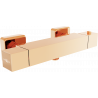 Mexen Cube mitigeur de douche thermostatique, or rose - 77200-60
