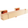 Mexen Cube termostaatiline dušisegisti, roosa kuld - 77200-60