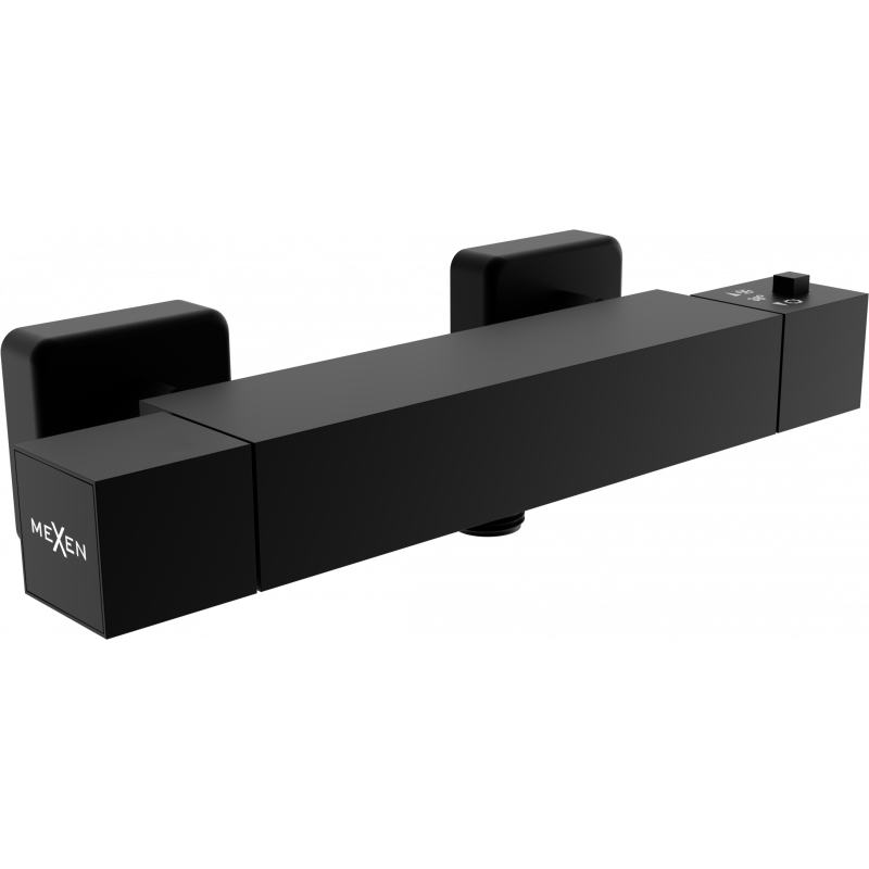 Mexen Cube rubinetto doccia termostatico, nero - 77200-70