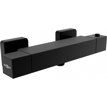 Mexen Cube rubinetto doccia termostatico, nero - 77200-70