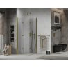 Mexen Lima Duo cabina doccia pieghevole 80 x 80 cm, trasparente, oro - 856-080-080-50-00-02