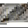 Mexen Lima Duo opvouwbare douchecabine 90 x 90 cm, transparant, goud - 856-090-090-50-00-02