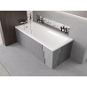 Mexen X-ST stiroporna konstrukcija za pravokutnu kadu 120-150 x 70-90 cm, bijela - 55020-00