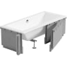 Mexen X-ST Styrofoam LED Housing for Rectangular Bathtub 120-150 x 70-90 cm, White - 55020-01