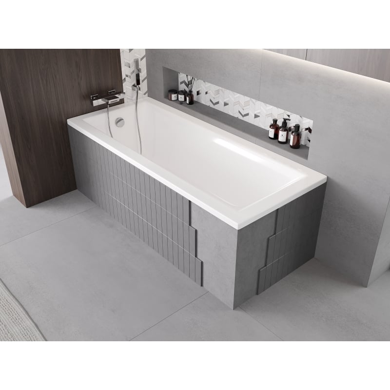 Mexen X-ST polystyrene casing for rectangular bath 160-190 x 70-90 cm, white - 55021-00