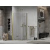 Mexen Lima Duo cabine de douche pliante 90 x 90 cm, transparente, or - 856-090-090-50-00-02