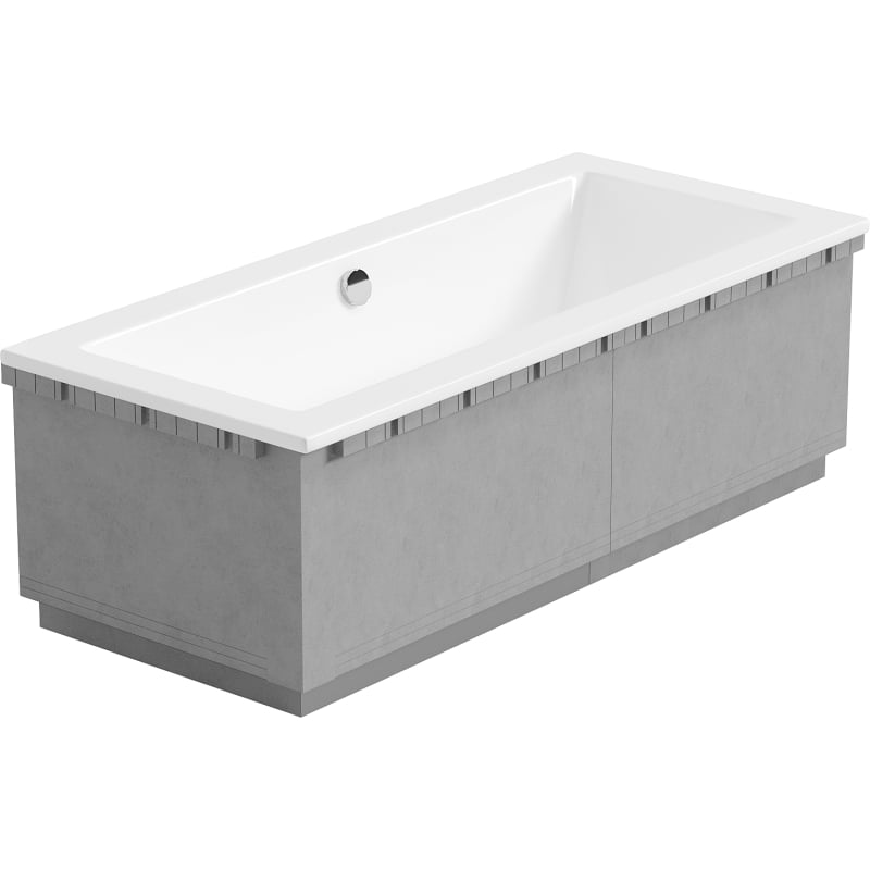 Mexen X-ST obudowa styropianowa LED do wanny prostokątnej 160-190 x 70-90 cm, biała - 55021-01