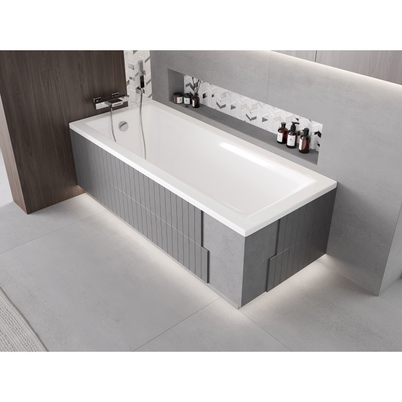 Mexen X-ST LED polistirenska obloga za pravokutnu kadu 160-190 x 70-90 cm, bijela - 55021-01