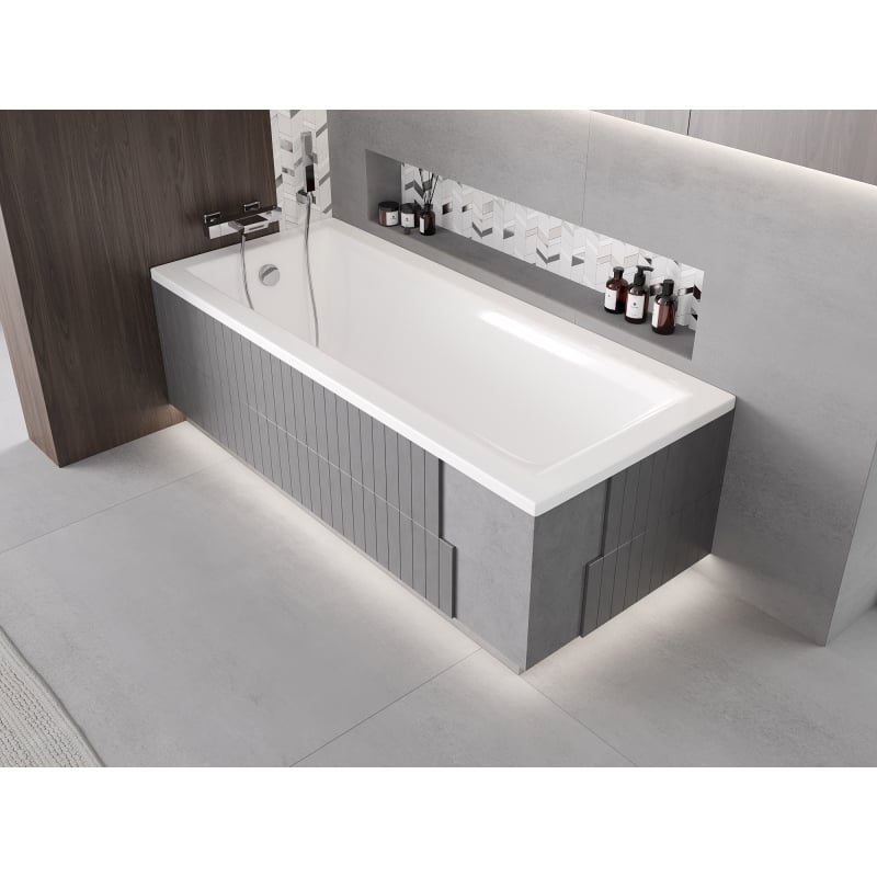 Mexen X-ST obudowa styropianowa LED do wanny prostokątnej 160-190 x 70-90 cm, biała - 55021-01