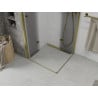 Mexen Lima Duo cabine de douche pliante 90 x 90 cm, transparente, or - 856-090-090-50-00-02