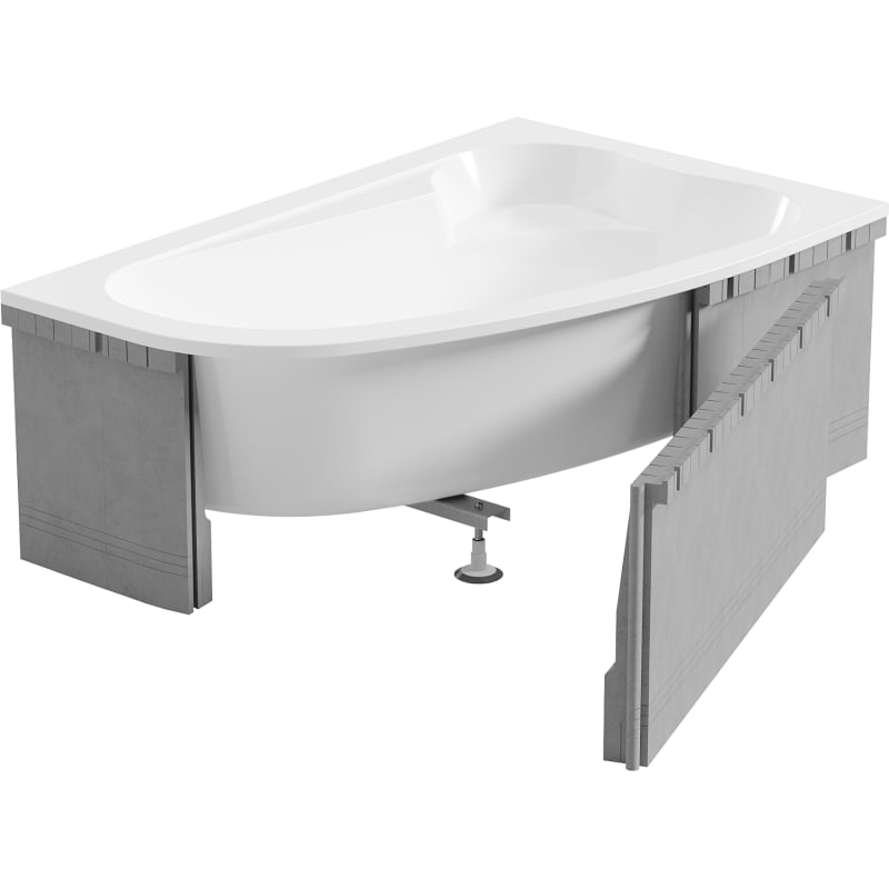 Mexen X-ST Styroporverkleidung für Eckbadewanne 240 cm, weiß - 55022-00