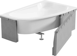Mexen X-ST cadre en polystyrène pour baignoire d'angle 240 cm, blanc - 55022-00