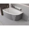 Mexen X-ST coque en polystyrène pour baignoire d'angle 240 cm, blanche - 55022-00