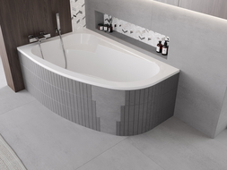 Mexen X-ST carcasa de poliestireno para bañera de esquina 240 cm, blanca - 55022-00