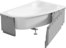 Mexen X-ST stiroporist LED-paneel nurgavannile 240 cm, valge - 55022-01