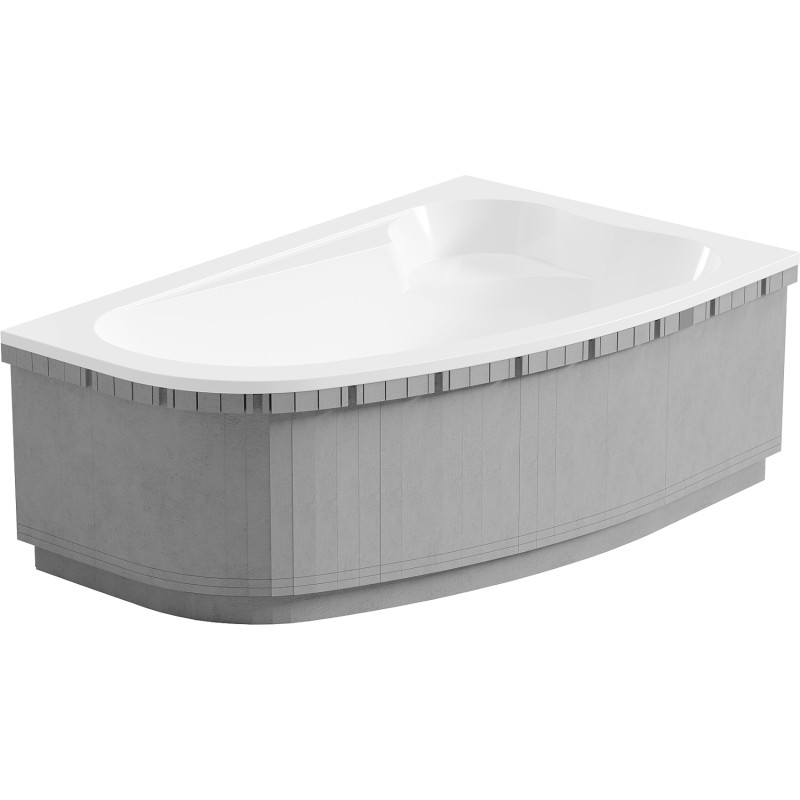 Mexen X-ST LED stiroporna obloga za kutnu kadu 240 cm, bijela - 55022-01