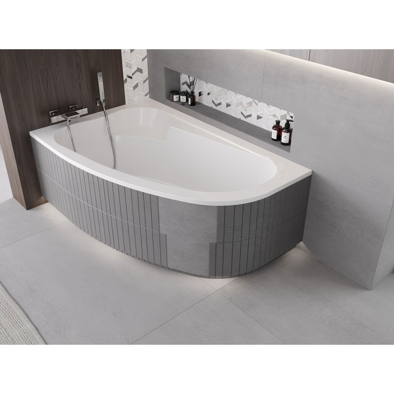 Mexen X-ST stiroporna LED obloga za kotno kad 240 cm, bela - 55022-01