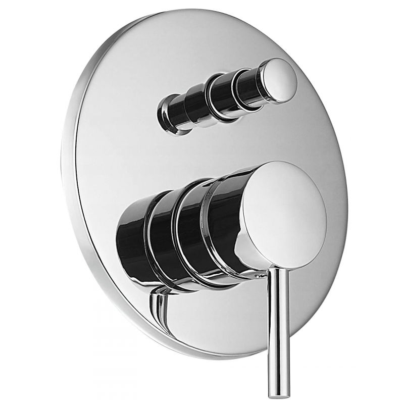 Mexen Lua flush-mounted bathtub mixer tap, Chrome - 72835-00