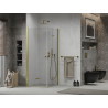 Mexen Lima Duo volditav dušinurk 100 x 100 cm, läbipaistev, kuldne - 856-100-100-50-00-02