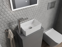 Mexen Nadia lavabo da appoggio 36 x 23 cm, bianco - 21613600