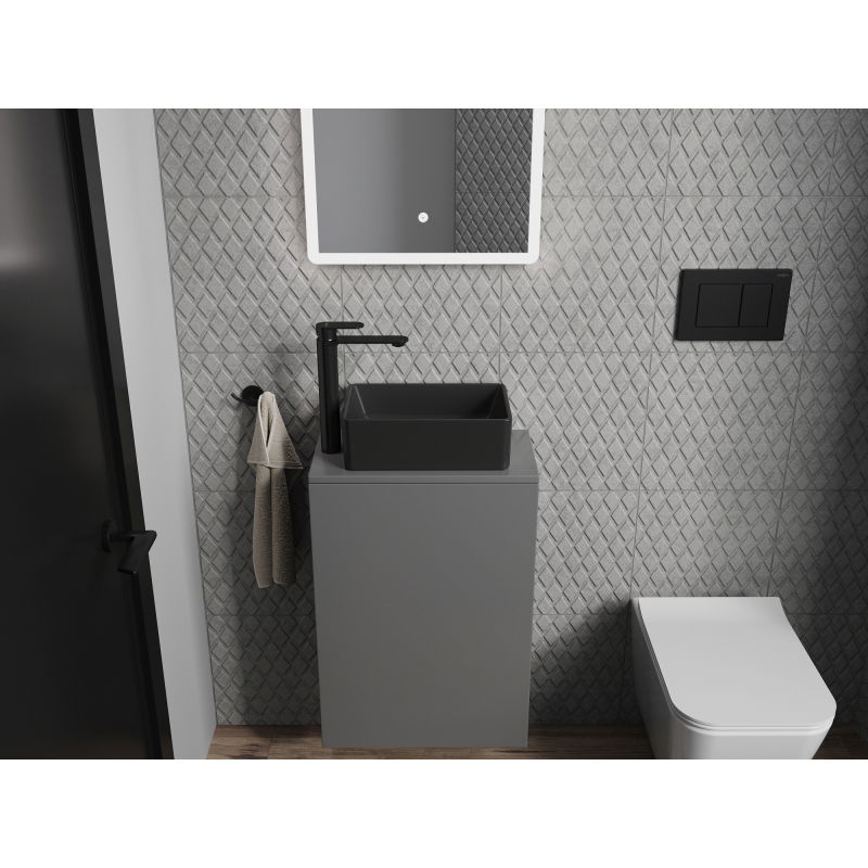 Mexen Nadia lavabo posable 36 x 23 cm, noir mat - 21613685