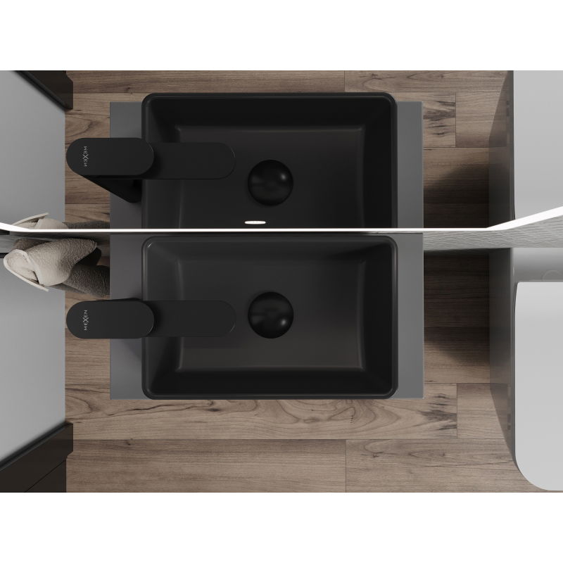 Mexen Nadia countertop washbasin 36 x 23 cm, black matte - 21613685