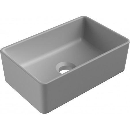 Mexen Nadia countertop washbasin 36 x 23 cm, light gray matte - 21613661