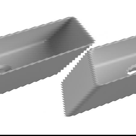 Mexen Nadia lavabo sobre encimera 36 x 23 cm, gris claro mate - 21613661