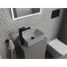 Mexen Nadia countertop washbasin 36 x 23 cm, light gray matte - 21613661