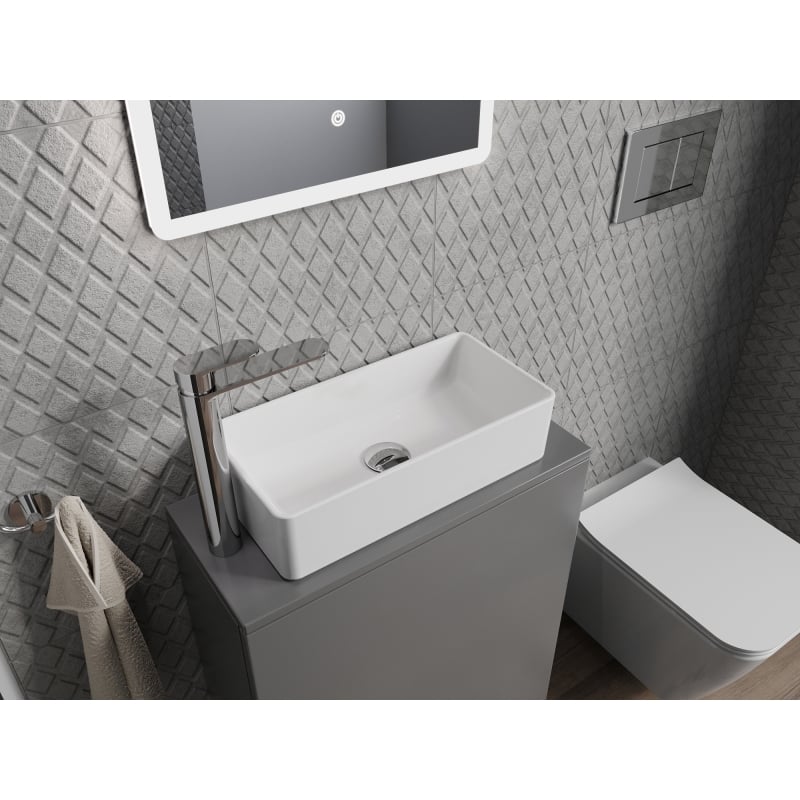 Mexen Nadia lavabo da appoggio 46 x 23 cm, bianco - 21614600