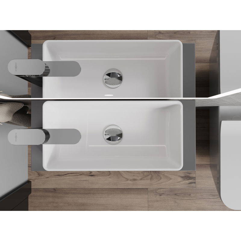 Mexen Nadia lavabo da appoggio 46 x 23 cm, bianco - 21614600