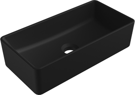 Mexen Nadia lavatório de bancada 46 x 23 cm, preto mate - 21614685