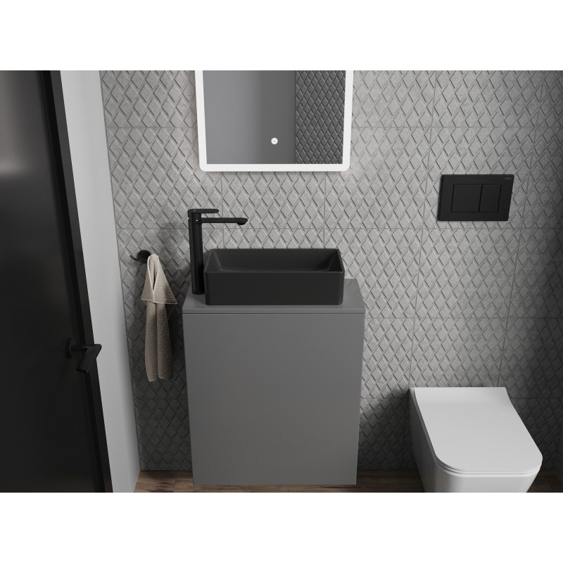 Mexen Nadia countertop sink 46 x 23 cm, matte black - 21614685