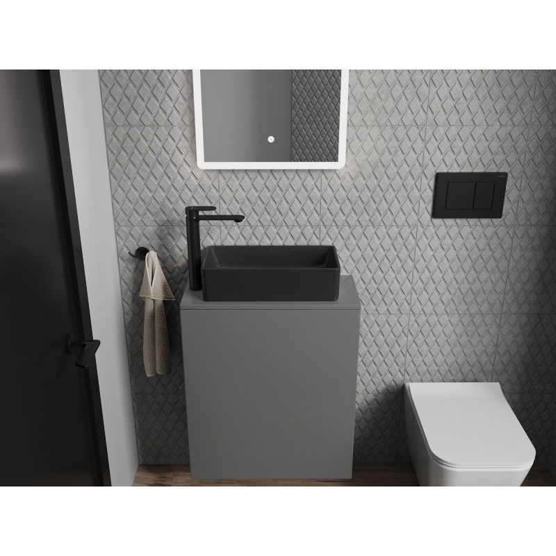 Mexen Nadia lavabo sur plan 46 x 23 cm, noir mat - 21614685