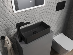 Mexen Nadia bänktvättställ 46 x 23 cm, svart matt - 21614685