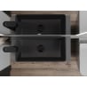 Mexen Nadia lavabo da appoggio 46 x 23 cm, nero opaco - 21614685