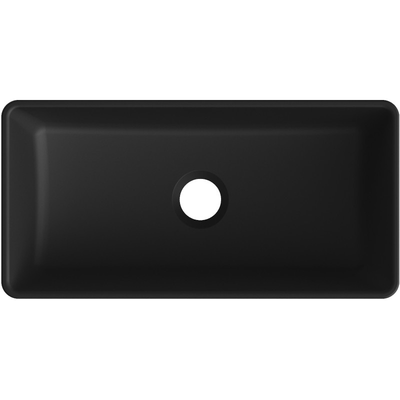 Mexen Nadia countertop sink 46 x 23 cm, matte black - 21614685