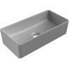 Mexen Nadia lavabo da appoggio 46 x 23 cm, grigio chiaro opaco - 21614661