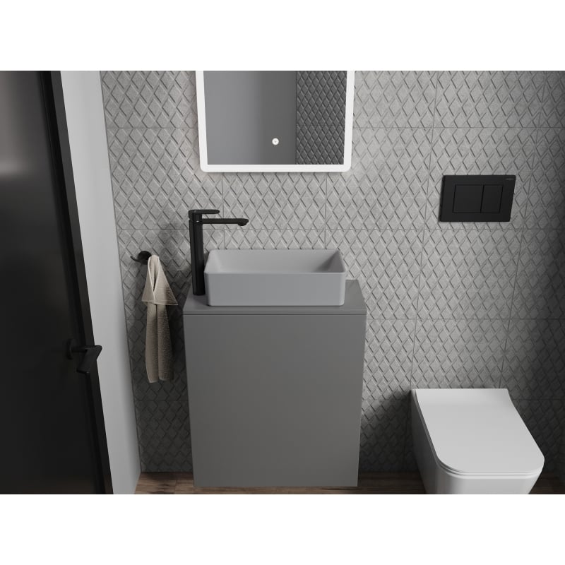 Mexen Nadia umivalnik nad pultom 46 x 23 cm, svetlo siva mat - 21614661